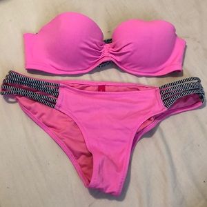 Hot pink swimsuit 👙